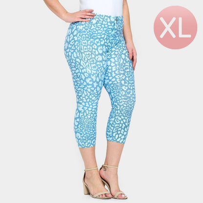 Madeline Love Blue Cloudy Skinny Capri Jeggings - Apparel