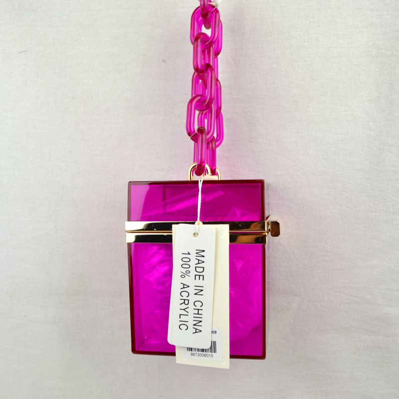 Neon Acrylic Box Clutch
