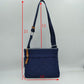 Quilted Crossbody Messenger Bag with Adjustable Strap - Crossbody Bags