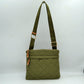 Quilted Crossbody Messenger Bag with Adjustable Strap - Olive - Crossbody Bags