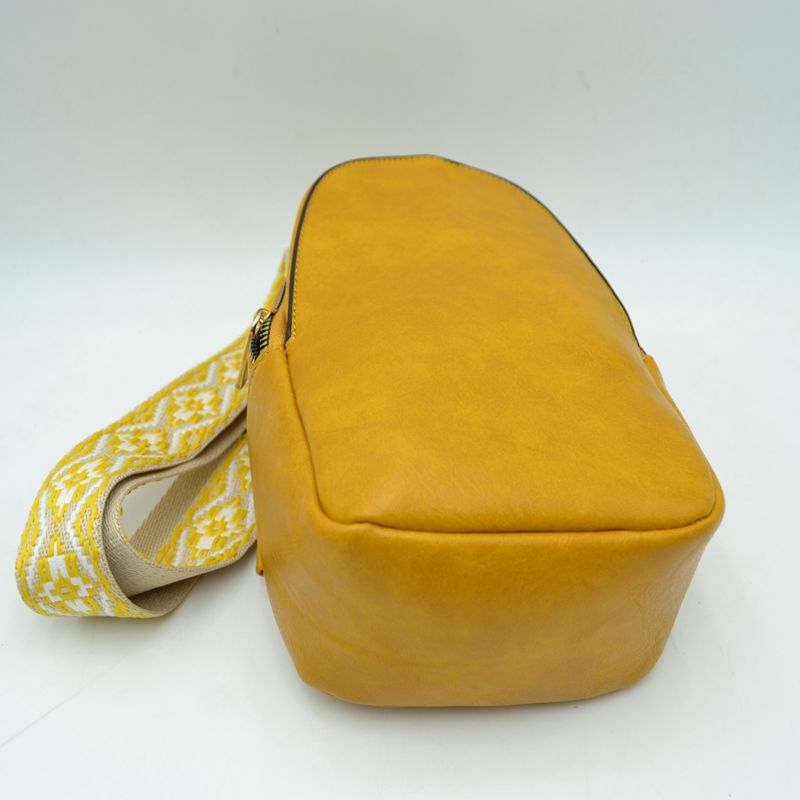Sling Backpack with Patterned Wide Shoulder Strap - Backpacks
