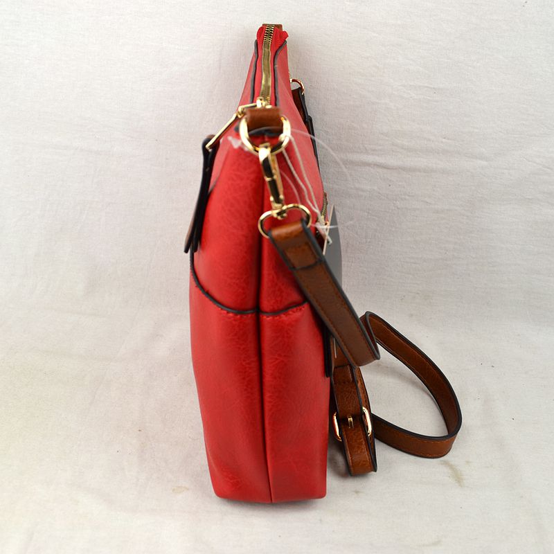 Women’s Kaylee Soft PU Vegan Leather 2 in 1 Tote Crossbody Bag - Crossbody Bags