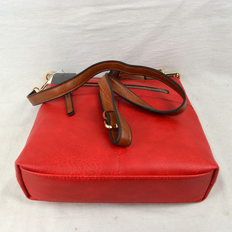 Women’s Kaylee Soft PU Vegan Leather 2 in 1 Tote Crossbody Bag - Crossbody Bags