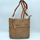 Women’s Kaylee Soft PU Vegan Leather 2 in 1 Tote Crossbody Bag - Stone1 - Crossbody Bags