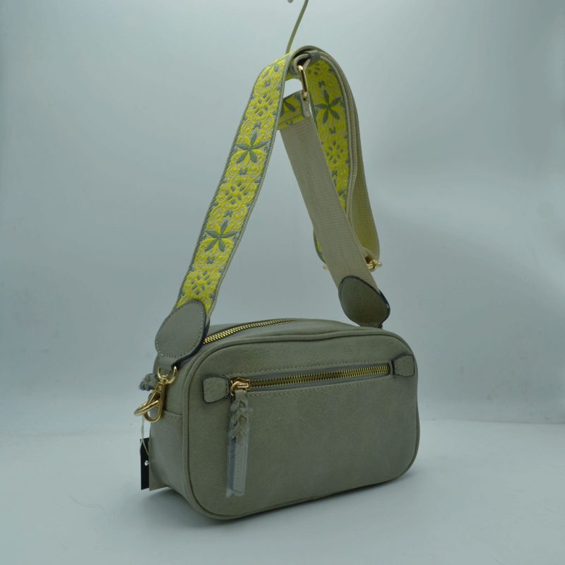 Guitar Strap Bag Multi-Zip Crossbody Bag - Dark Grey - Crossbody Bags