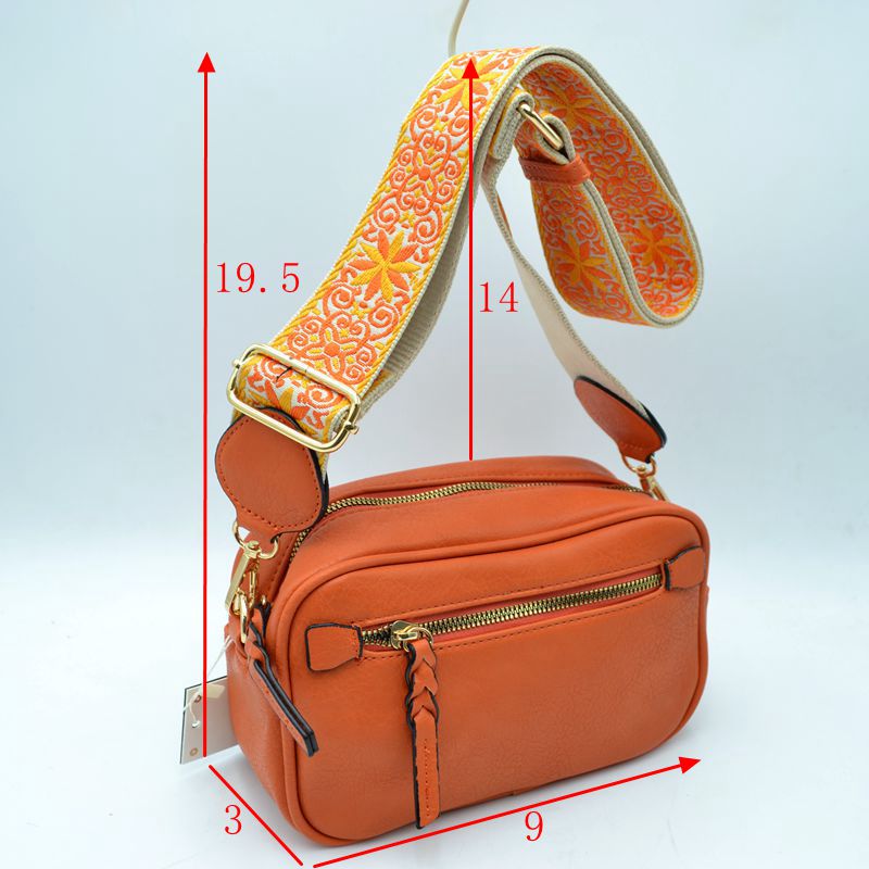 Guitar Strap Bag Multi-Zip Crossbody Bag - Crossbody Bags