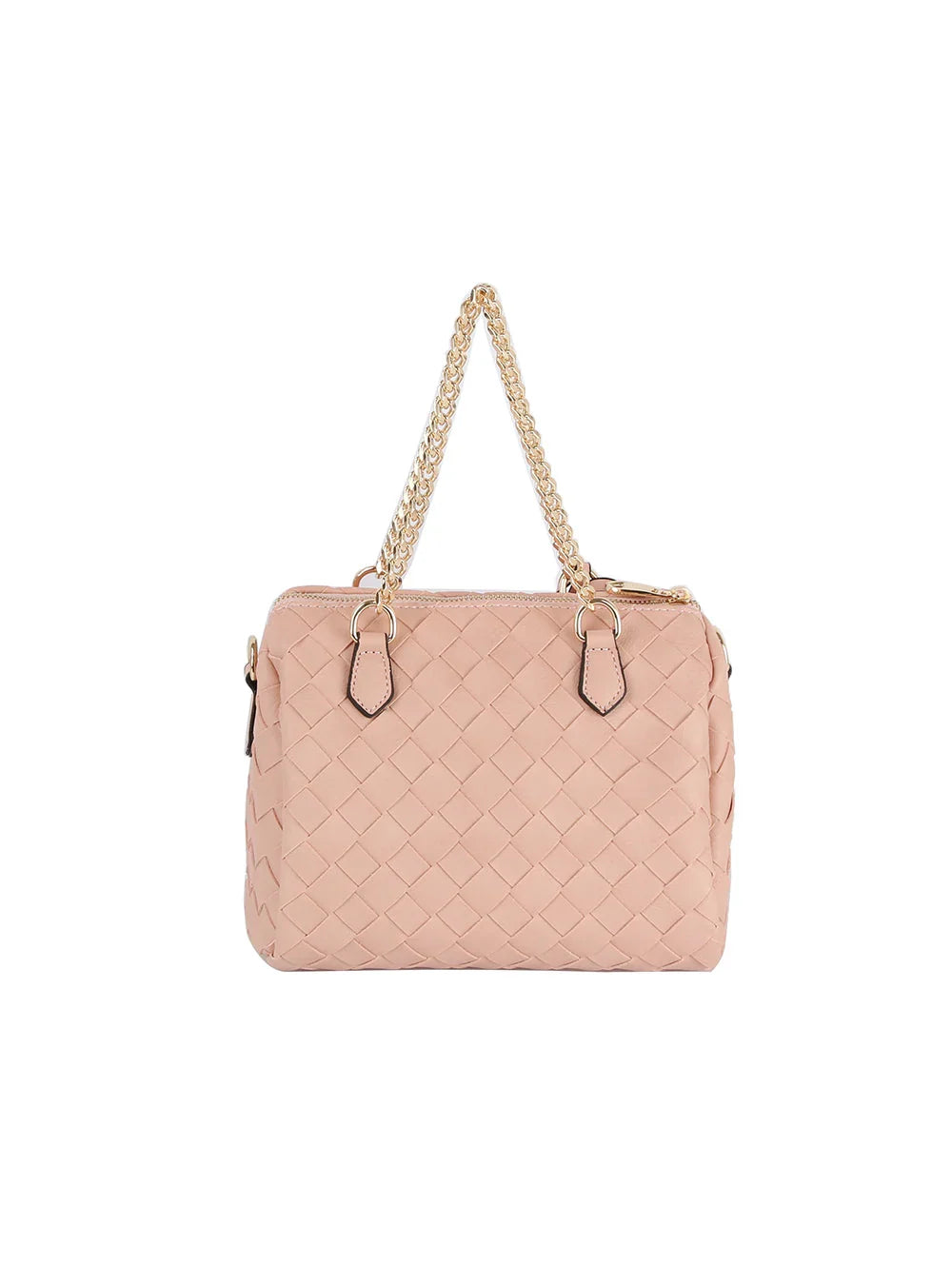 Shoulder Bag with Matching Removable Zipper Pouch - Black - Shoulder Bag