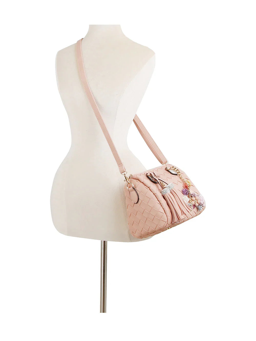 Shoulder Bag with Matching Removable Zipper Pouch - Black - Shoulder Bag