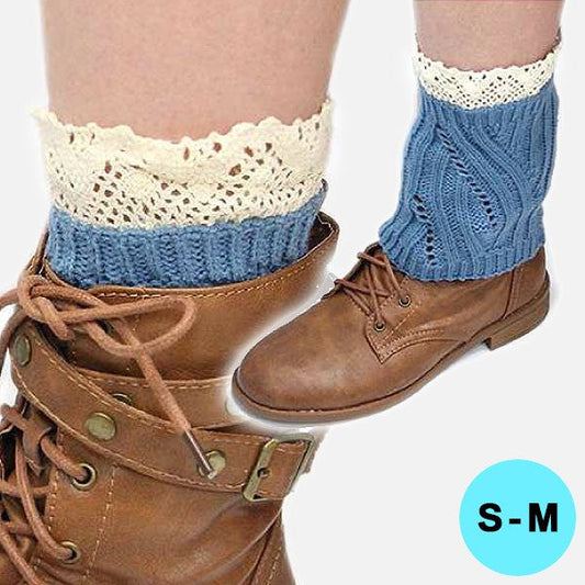 Madeline Love Turquoise, Blue Cutie Pie Acrylic Leg Warmer/ Boot Topper - Apparel