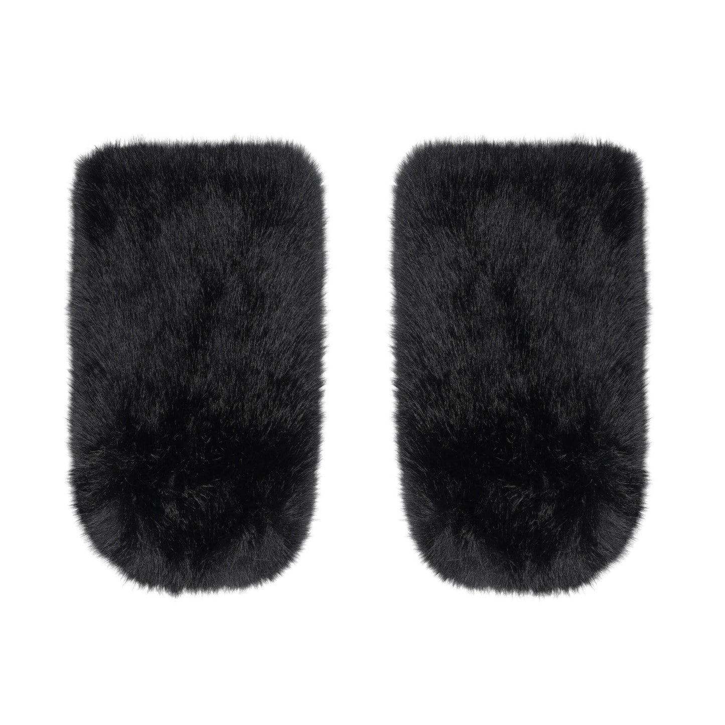 C.C Faux Fur Leg Warmers - Black - Leg Warmer