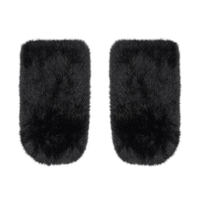 C.C Faux Fur Leg Warmers - Black - Leg Warmer
