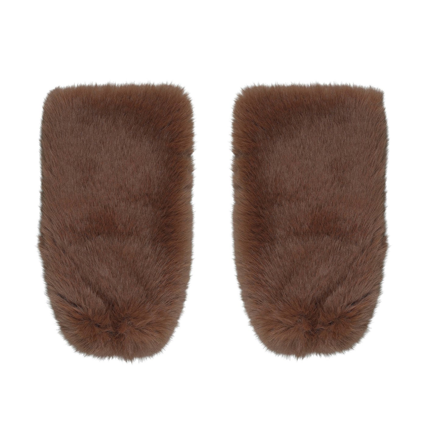 C.C Faux Fur Leg Warmers - Brown - Leg Warmer