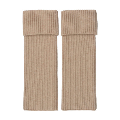 C.C Solid Color Vertical Rib Knit Pattern Leg Warmers