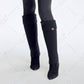 C.C Solid Color Vertical Rib Knit Pattern Leg Warmers