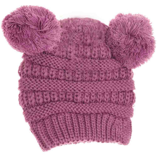 Lavender BABY Solid Double Pom CC Beanie offers expert-level warmth and comfort for your little one. Designed with a soft, double-layer knit and two adorable pom-poms, this beanie provides superior insulation while maintaining a gentle fit on delicate baby skin. Its solid color ensures easy pairing with any outfit, making it both practical and stylish for everyday wear. Ideal for chilly weather, this beanie helps keep your baby cozy and protected from the cold. 