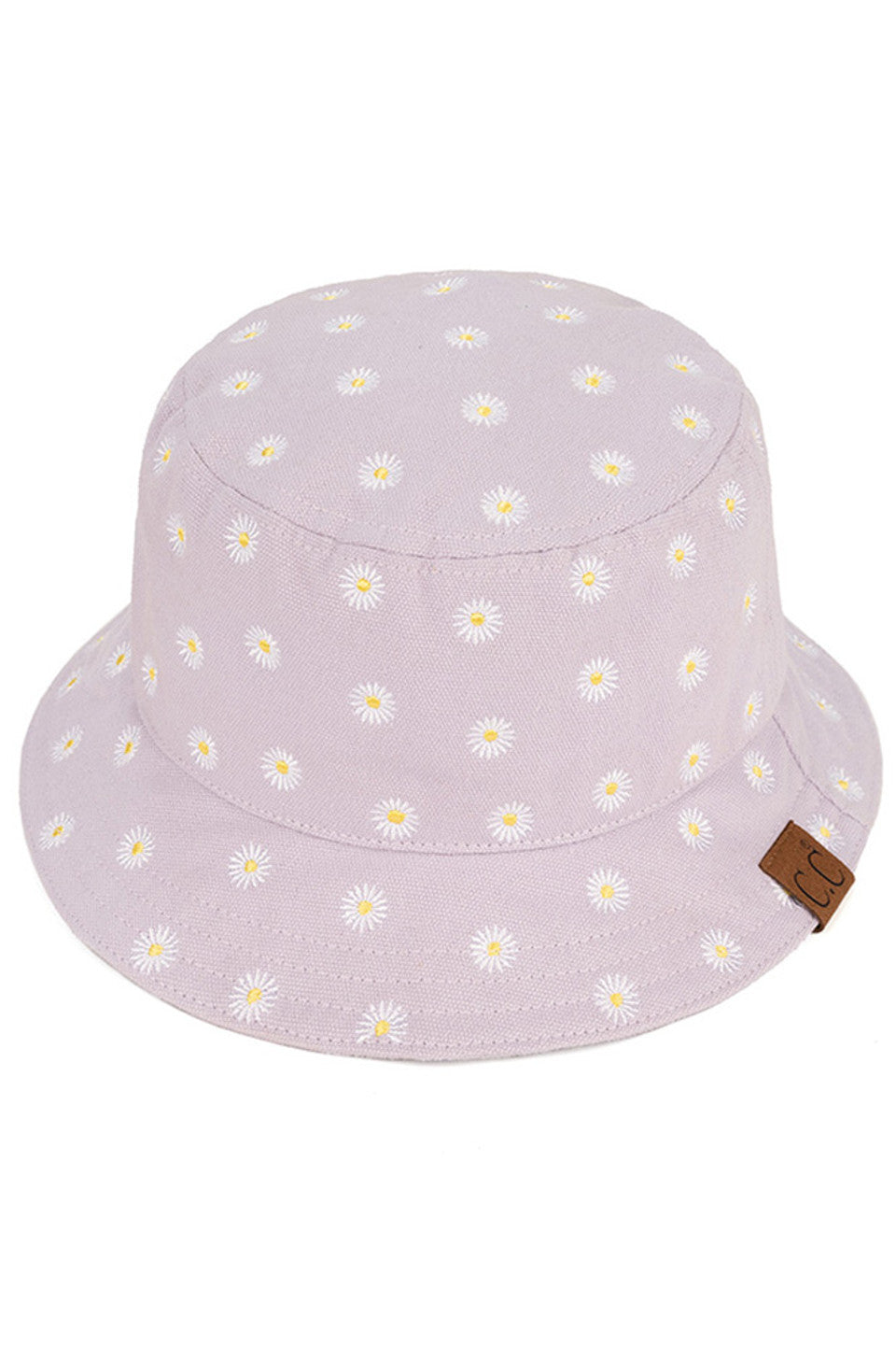Lavender C.C Daisy Embroidered Cotton Canvas Bucket Hat is made with high-quality, durable materials. Hand-stitched with a vibrant daisy design, it offers both style and protection from the sun. The comfortable and breathable cotton canvas makes it perfect for any outdoor activity.
