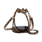 Leopard-Solid Faux Leather Transparent Bucket Bag, The perfect accessory for your daily needs. Made of durable and trendy faux leather, this bag features a unique transparent design, allowing you to easily access your items while adding a touch of style to your outfit.