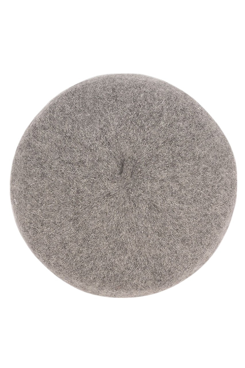 Light Grey The C.C. Lurex Yarn Wool Beret combines traditional craftsmanship with contemporary style. It is meticulously constructed from premium wool with integrated lurex threads that create a subtle metallic sheen. This expertly designed headwear retains warmth while maintaining breathability, ensuring comfort throughout variable temperatures. The classic silhouette offers versatile styling options for both casual and formal occasions.