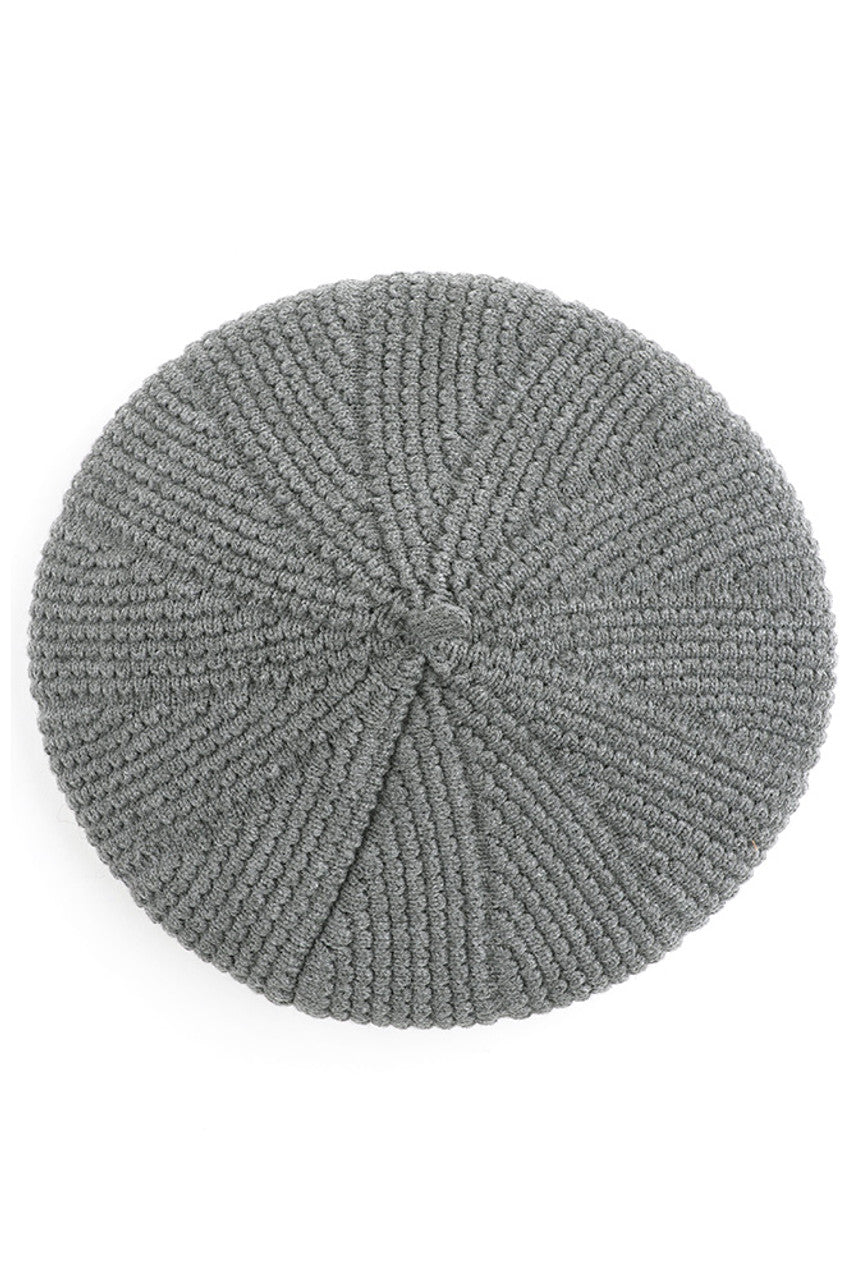 
Light Melange Gray C.C. Scalloped Wave Pattern Beret features distinctive wave texturing for dimensional appeal. Precision-knit with premium materials for optimal comfort and durability. The classic beret silhouette with contemporary scalloped detailing offers versatile styling options for both casual and elevated looks.
