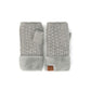 Light MelangeGrey C.C Smocking Stitch Pattern Fingerless Gloves. Comfortable, soft brushed poly stretch knit, finished with a hint of stretch for comfort and flexibility. Wear as fingerless gloves or cover up as mitten, either way you will love these glitters in soft neutral colors. Perfect Gift Birthday, Christmas, Stocking Stuffer, Secret Santa, Holiday, Anniversary, Valentine's Day, Loved One.