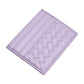 Light Purple Faux Leather Basket Weave Card Holder Wallet boasts a stylish basket weave design. Made from durable materials, it can securely hold multiple cards and cash while keeping a slim profile. Perfect for those looking for a sophisticated and functional accessory.