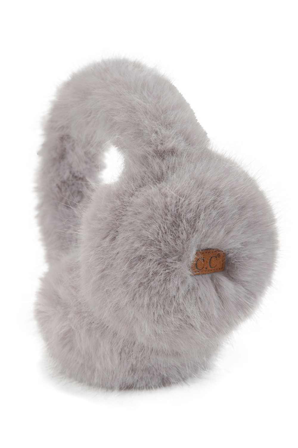 Light Gray Stay warm and cozy through the coldest months with these C.C Solid Long Fur Ear Muffs. Crafted from soft, luxurious polyester fur, they provide superior insulation and comfort for winter weather. The one-size-fits-most design ensures a snug fit for anyone, while the plush long fur construction delivers both style and functionality. Perfect for outdoor activities, commutes, or everyday winter wear. An essential accessory for keeping your ears protected and toasty when temperatures drop.