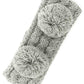 Light Grey Cozy and playful, this double pom kids headband features a soft fuzzy lining that keeps little ones warm and comfortable. The vibrant pom-poms add a fun touch to any outfit, while the stretchy one-size fit grows with your child. Made from durable 100% acrylic, it's easy to care for and built to last through all their adventures.