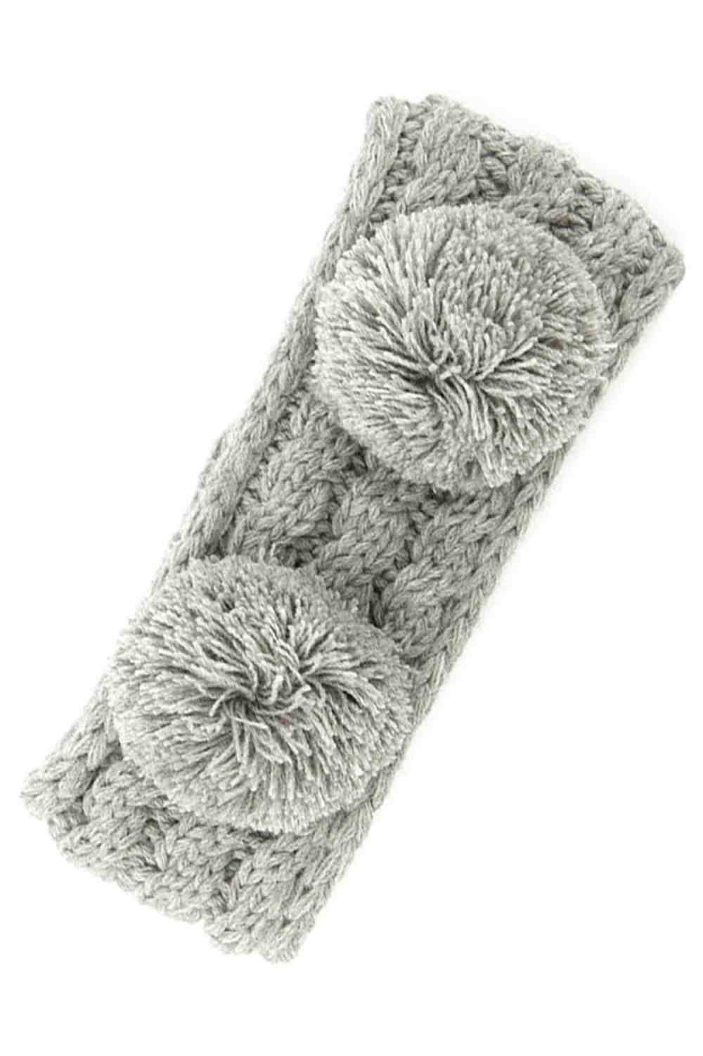 Light Grey Cozy and playful, this double pom kids headband features a soft fuzzy lining that keeps little ones warm and comfortable. The vibrant pom-poms add a fun touch to any outfit, while the stretchy one-size fit grows with your child. Made from durable 100% acrylic, it's easy to care for and built to last through all their adventures.
