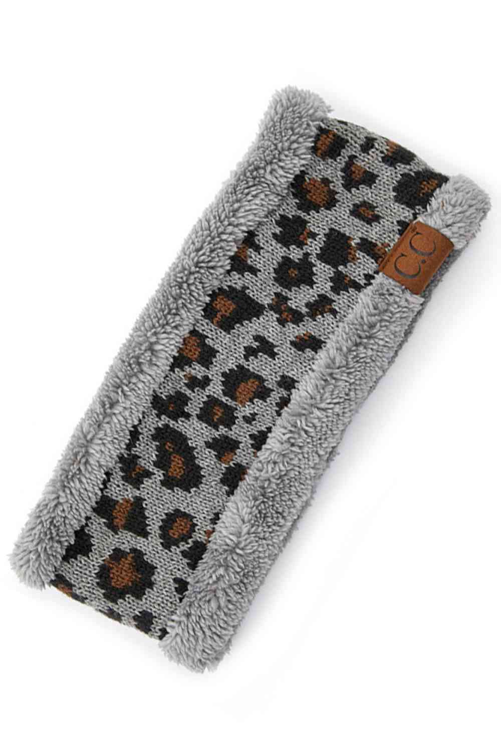 Light Grey Elevate your style with this C.C Leopard Pattern Headwrap, featuring a bold leopard print design that adds instant flair to any outfit. Crafted from 100% acrylic with a soft lining for comfort, this versatile headwrap keeps hair in place while making a fashion statement. One size fits most, making it the perfect accessory for everyday wear or special occasions. Lightweight and easy to style, it's a must-have addition to your accessory collection.