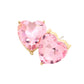 Lt Rose  Heart Stone Evening Stud Earrings are the perfect accessory for any evening occasion. Crafted with precision and adorned with a heart-shaped stone, they exude sophistication and style. Made with quality materials, these earrings are a timeless addition to any jewelry collection. Elevate your look and make a statement with these stunning earrings.
