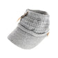 C.C Knitted Visor hat