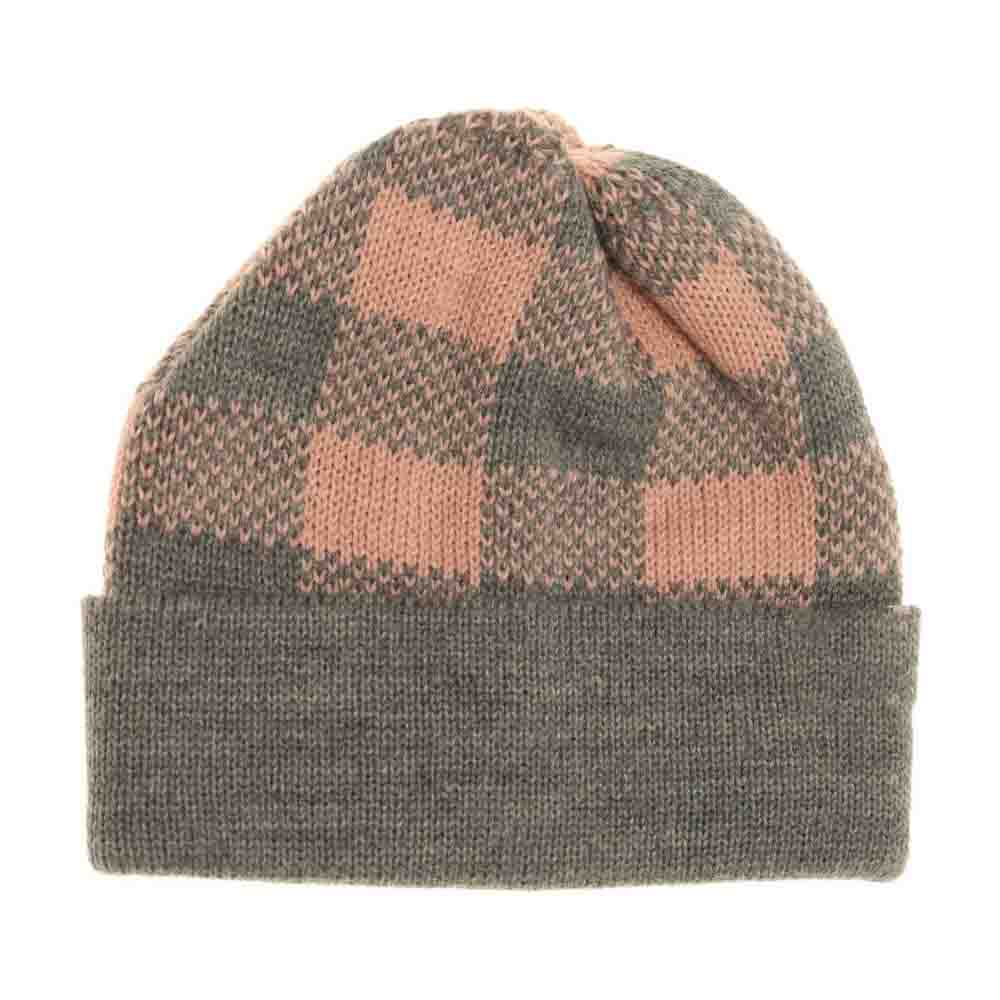 Lt.Grey-IndiePink BABY Buffalo Plaid Cuff Beanie combines classic style with cozy comfort, featuring a timeless buffalo plaid pattern that adds charm to any infant outfit. Crafted from soft, breathable fabric, this beanie keeps your baby warm while allowing gentle ventilation to prevent overheating. Its stretchy cuff ensures a snug, secure fit that stays in place during play and naps. Ideal for everyday wear, this beanie offers expert-approved warmth and style for your little one’s growing wardrobe. 