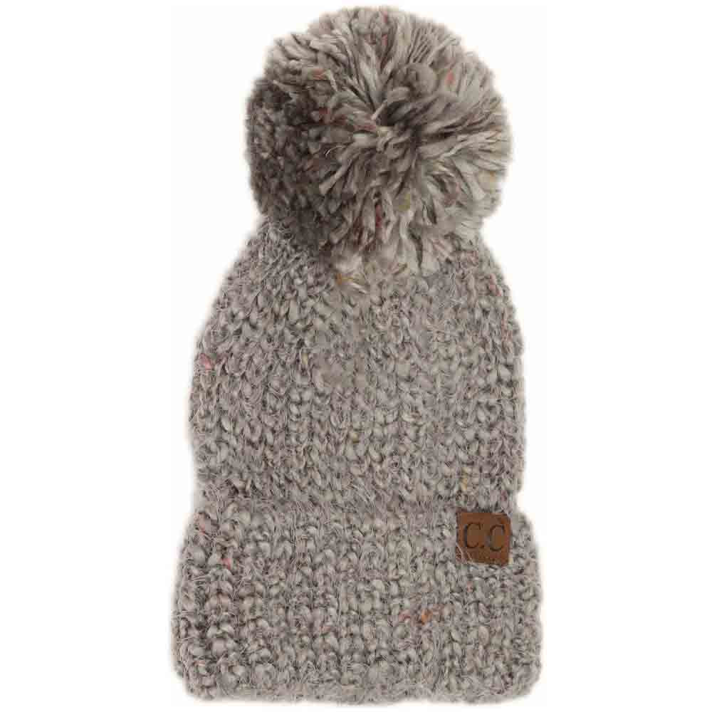 Lt.Grey Multi Color Feather Knit Pom Beanie combines expert craftsmanship with vibrant style. Made from high-quality knit fabric, it features a distinctive feather pattern in multiple colors, offering both warmth and visual appeal. The soft pom on top enhances its classic silhouette while providing additional insulation. Designed for comfort and durability, this beanie is an excellent choice for cold weather, blending functionality with sophisticated design. 