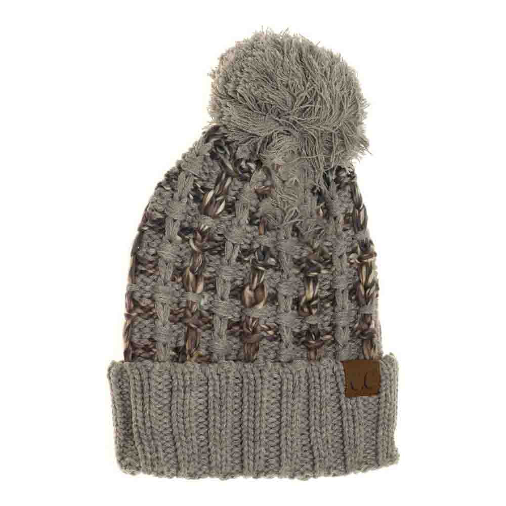 Lt.Grey Ombre Double Slipstitch Pom Beanie combines expert craftsmanship with contemporary style. Featuring a double-layer slipstitch knit, this beanie offers enhanced warmth and durability. Its gradient ombre design transitions smoothly between colors, adding a sophisticated touch to winter wear. Topped with a plush pom, it balances functionality with a trendy finish, making it an ideal accessory for cold-weather comfort and urban fashion. 