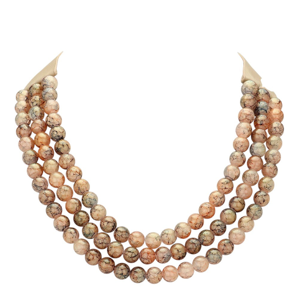 LtColTopaz Chunky Metal Ball Beaded Triple Layered Faux Leather Magnetic Necklace is perfect for adding a touch of style and sophistication to any outfit. With its triple layered design and magnetic closure, it is not only fashionable but also easy to wear. The chunky metal ball beads add a unique touch to this faux leather necklace, making it a must-have accessory for any fashion-forward individual.
