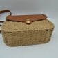 Woven Straw Flap Crossbody Bag – Chic Summer Shoulder Satchel - Crossbody Bag