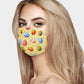 Madeline Love Yellow Easter Egg Print Fashion Mask - Jewelry
