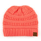 C.C Solid Color Beanie Tail Hat
