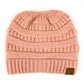 C.C Solid Color Beanie Tail Hat