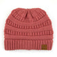 C.C Solid Color Beanie Tail Hat