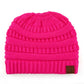 C.C Solid Color Beanie Tail Hat