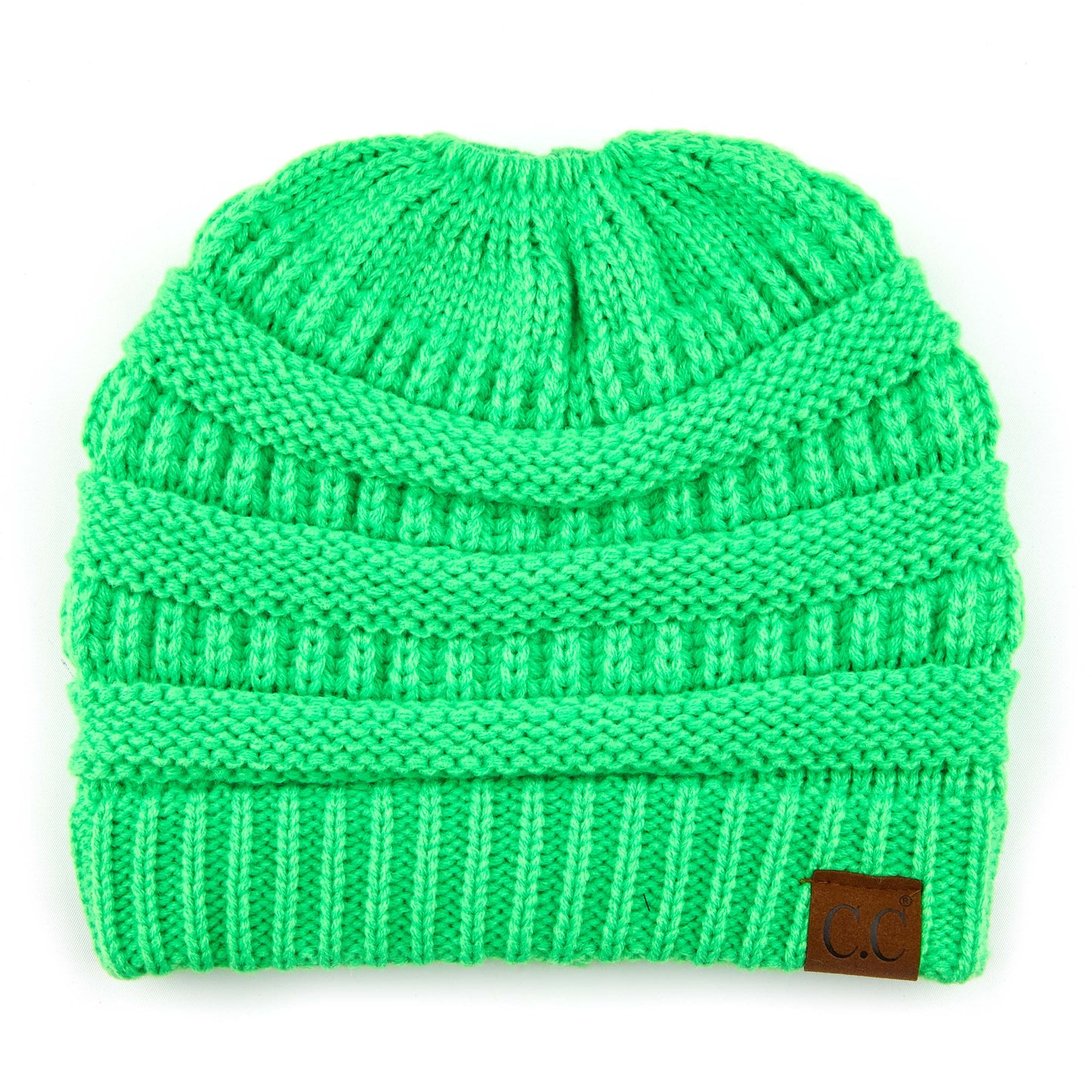 C.C Solid Color Beanie Tail Hat
