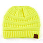 C.C Solid Color Beanie Tail Hat