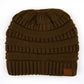 C.C Solid Color Beanie Tail Hat
