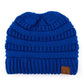C.C Solid Color Beanie Tail Hat