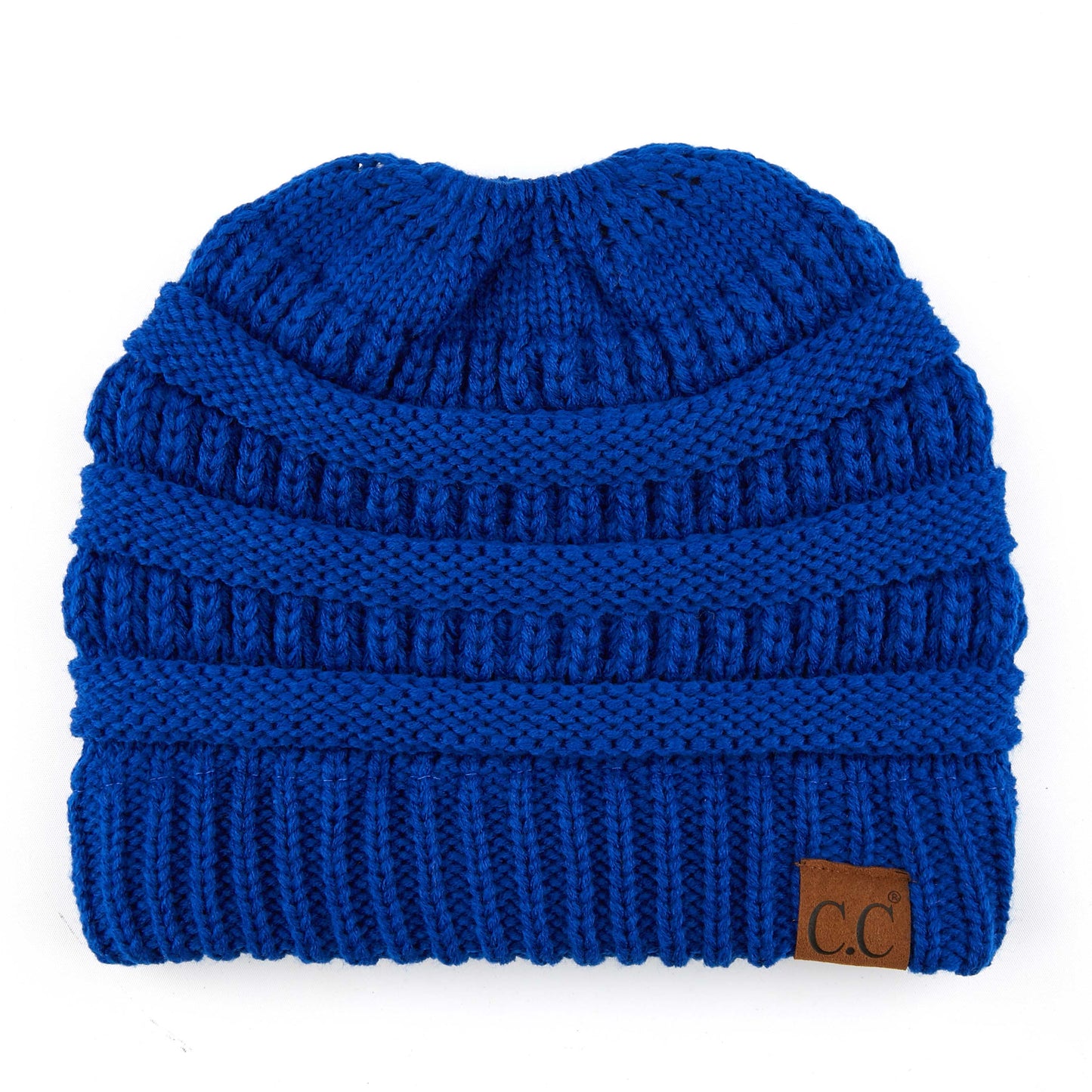 C.C Solid Color Beanie Tail Hat