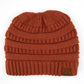 C.C Solid Color Beanie Tail Hat