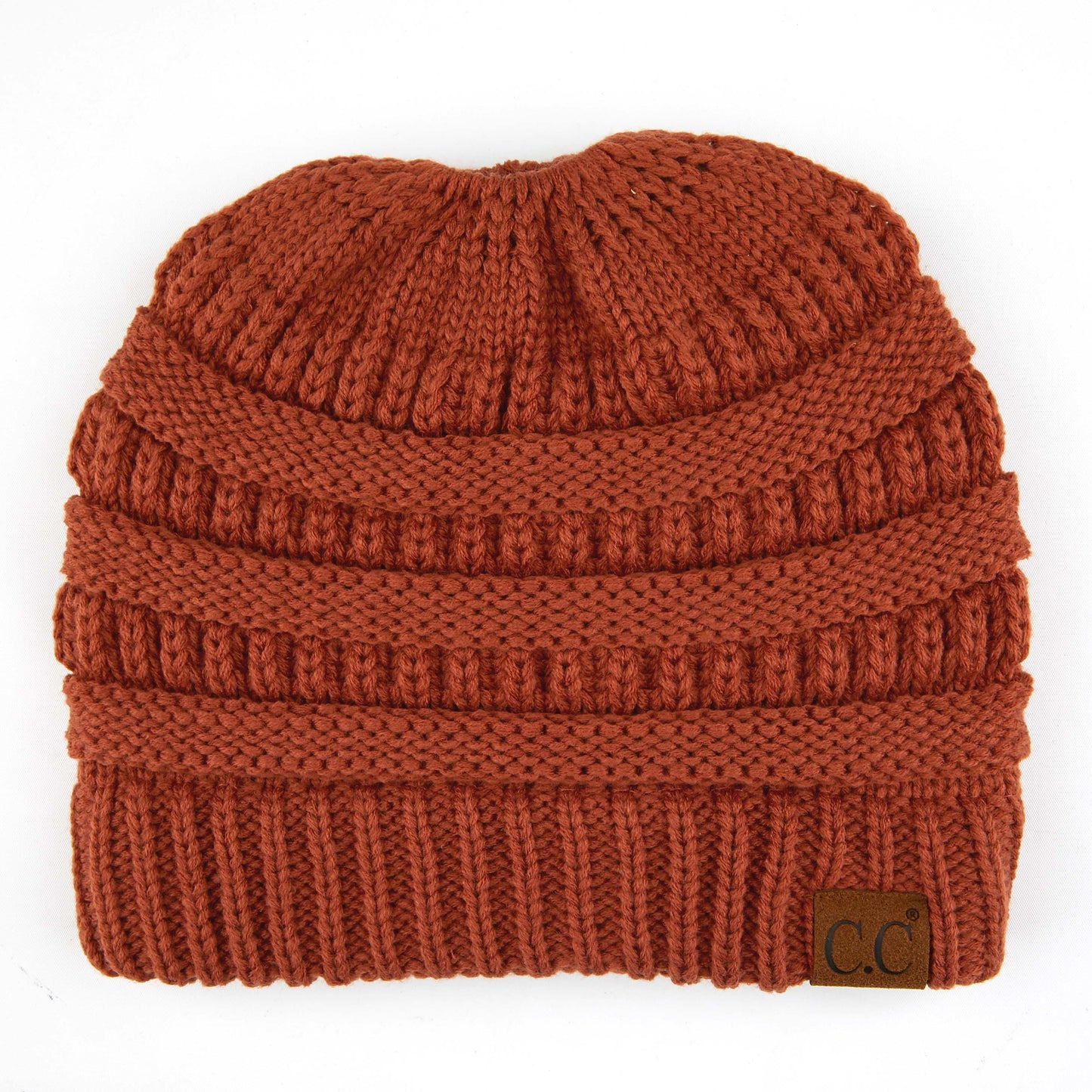 C.C Solid Color Beanie Tail Hat