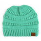 C.C Solid Color Beanie Tail Hat