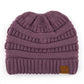 C.C Solid Color Beanie Tail Hat